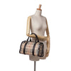 Secondhand Burberry Haymarket Check Coated Canvas Alchester Bowling Bag