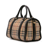 Secondhand Burberry Haymarket Check Coated Canvas Alchester Bowling Bag