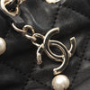 Secondhand Chanel Mini Quilted Lambskin About Pearls Drawstring Bucket Bag