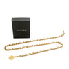 Chanel Gold Plated Medallion Leather Woven Chain Belt Secondhand