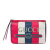 Gucci Canvas Baiadera Striped Clutch Secondhand