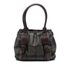 Burberry Small Smoke Check Coated Canvas Northfield Satchel Secondhand