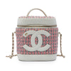 Chanel Tweed and Lambskin CC Vanity Case Secondhand