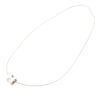 Hermès Palladium Plated Enamel Cage D H Pendant Necklace Secondhand