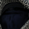 Fendi Zucchino Canvas Double Flap Shoulder Bag Secondhand