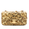Celine Calfskin Leopard Print Claude Chain Shoulder Bag Secondhand