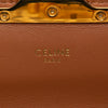 Celine Calfskin Leopard Print Claude Chain Shoulder Bag Secondhand