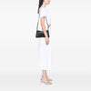 Gucci Medium GG Emblem Embossed Leather Shoulder Bag Secondhand