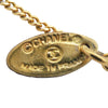Chanel CC Gold Plated Pendant Necklace Secondhand