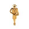 Chanel Gold Plated Coco Mademoiselle Pin Brooch Secondhand