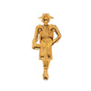Chanel Gold Plated Coco Mademoiselle Pin Brooch Secondhand