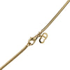 Dior Convertible Gold Plated Logo Oval Pendant Necklace Secondhand