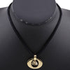 Dior Convertible Gold Plated Logo Oval Pendant Necklace Secondhand