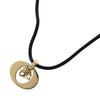 Dior Convertible Gold Plated Logo Oval Pendant Necklace Secondhand