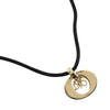 Dior Convertible Gold Plated Logo Oval Pendant Necklace Secondhand