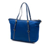 Prada Saffiano Trimmed Tessuto Zip Top Convertible Tote Secondhand