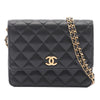 Chanel CC Square Quilted Caviar Wallet on Chain Secondhand