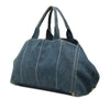 Prada Large Denim Canapa Logo Tote Secondhand