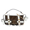 Fendi Mini Zucca Glazed Fabric Cage Baguette Satchel Secondhand