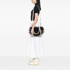 Burberry Floral Beat Check Nylon and Patent Foley Satchel Secondhand