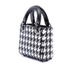 Dior Micro Calfskin Houndstooth Embossed Macro Lady Dior Secondhand