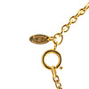 Secondhand Chanel Gold Plated CC Quilted Pendant Necklace