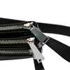Secondhand Bottega Veneta Lambskin Embossed Intrecciato Triple Zip Messenger Bag