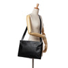 Secondhand Bottega Veneta Lambskin Embossed Intrecciato Triple Zip Messenger Bag