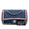 Chanel Quilted Denim Classic Single Flap Secondhand