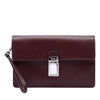 Prada Saffiano Push Lock Clutch Secondhand