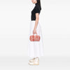 Prada Woven Goatskin Madras Bauletto Handbag Secondhand