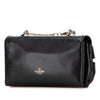 Valentino Leather Bow Flap Clutch On Chain Secondhand