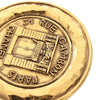 Chanel Gold Plated 31 Rue Cambon Round Brooch Secondhand