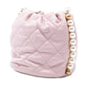 Chanel Mini Quilted Calfskin About Pearls Drawstring Bucket Bag Secondhand