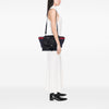 Burberry Leather and Mega Check Canvas Harcourt Satchel Secondhand