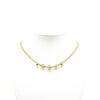 Chanel Gold Plated Rhinestone Chain Necklace Secondhand