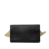 Celine Medium Tricolor Calfskin and Canvas Trapeze Satchel Secondhand