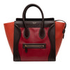 Celine Mini Tricolor Leather Luggage Tote Secondhand