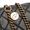 Chanel Quilted Calfskin CC Crown Flap Secondhand