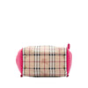 Burberry Small Haymarket Check Coated Canvas and Calfskin Canterbury Bow Tote Secondhand