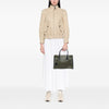 Prada Medium Bicolor Saffiano Lux Galleria Double Zip Satchel Secondhand