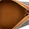 Celine Small Triomphe Coated Canvas and Calfskin Cosmetic Pouch Secondhand