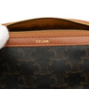 Celine Small Triomphe Coated Canvas and Calfskin Cosmetic Pouch Secondhand