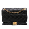 Secondhand Chanel Large Reissue 2.55 Diamond Debossed Calfskin Cosmos Flap