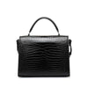 Saint Laurent Medium Crocodile Embossed Cassandra Top Handle Bag Secondhand