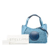 Stella McCartney Embroidered Leather Logo Straw Convertible Tote Secondhand
