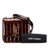 Saint Laurent Small Patent Monogram Tortoiseshell Vicky Chain Bag Secondhand
