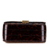 Saint Laurent Small Patent Monogram Tortoiseshell Vicky Chain Bag Secondhand