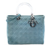 Dior Large Denim Cannage Acrylic Handles Lady Dior Secondhand