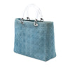 Dior Large Denim Cannage Acrylic Handles Lady Dior Secondhand